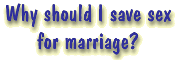 Why should I save sex for marriage?