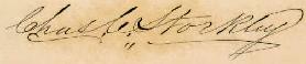 Signature of Gov. Stockley